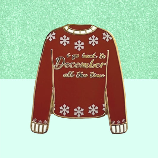 December Sweater Enamel Pin
