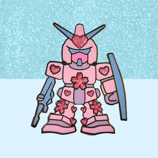 Sakura Gundam Enamel Pin