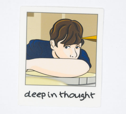 Deep in Thought Sticker