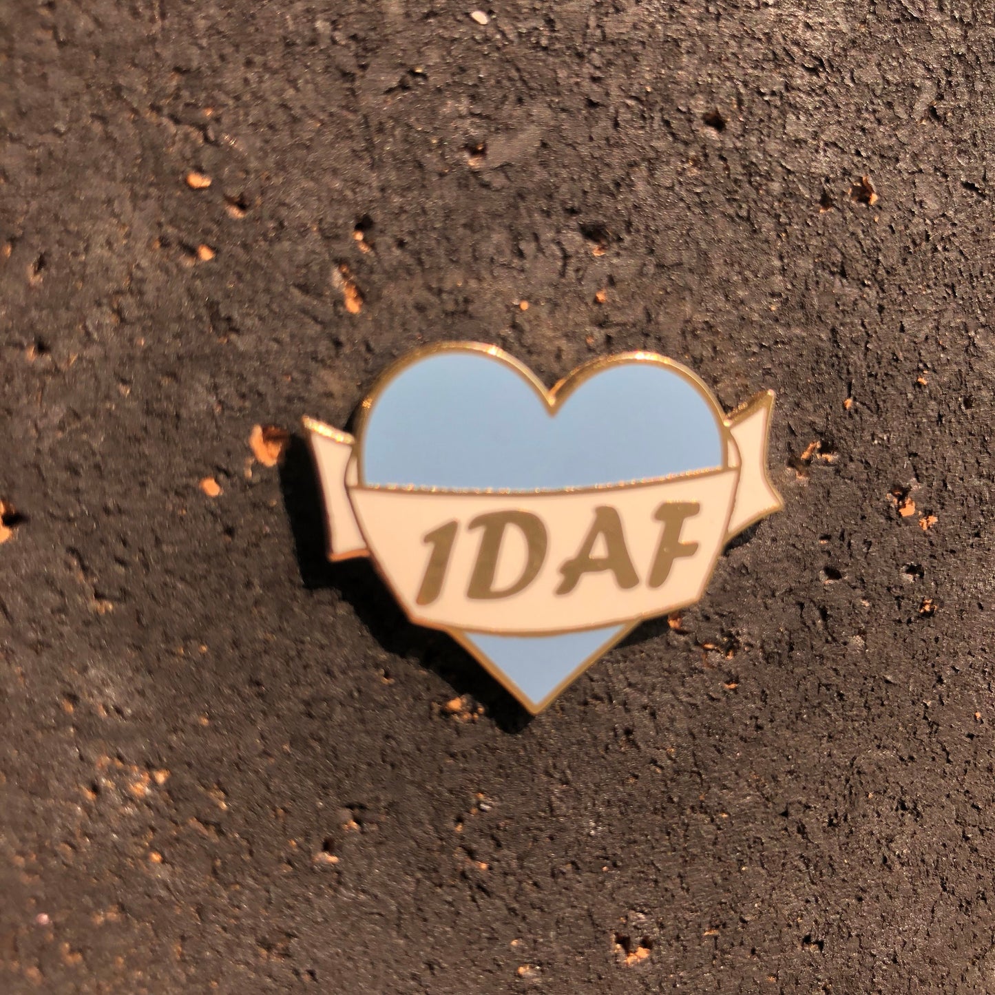 1DAF Heart Enamel Pin