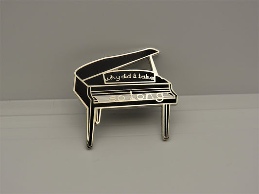 So Long Piano Enamel Pin